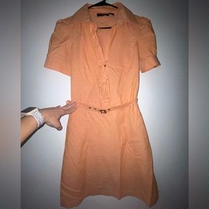 MG Originals Orange Belted Dress Size Small